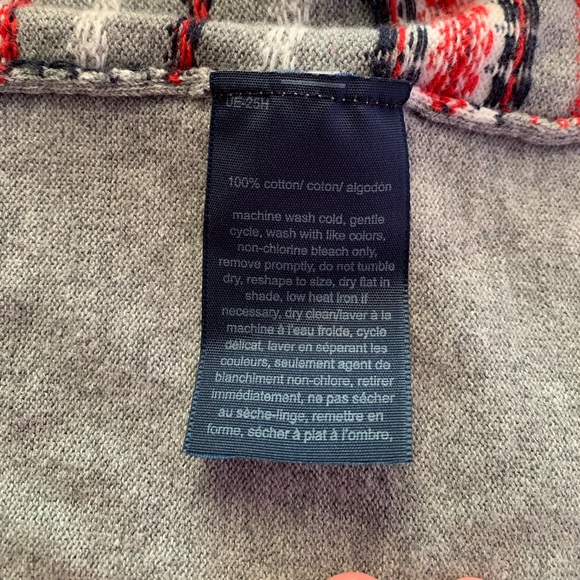 EUC Tommy Hilfiger Gray Fair Isle Sweater V Neck Plus Size 3x - Picture 9 of 9